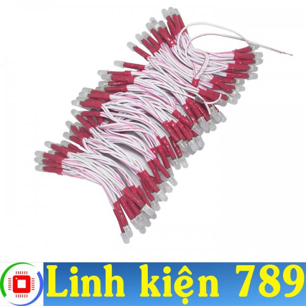 LED dây 5mm 100 bóng màu đỏ